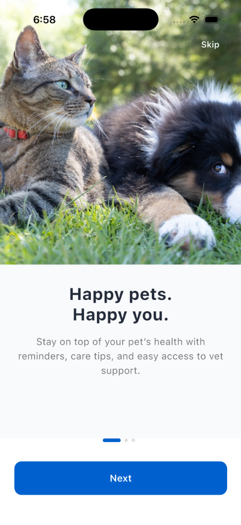 VetNow Splash Screen